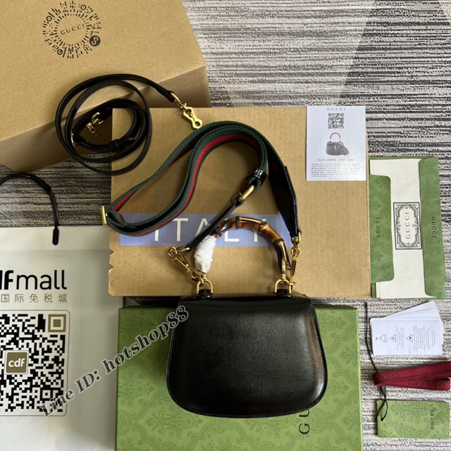 Gucci專櫃2022新款肩背女包 古馳《Aria-時尚詠歎調》系列原廠皮竹節迷你手提包686864 gqy4101